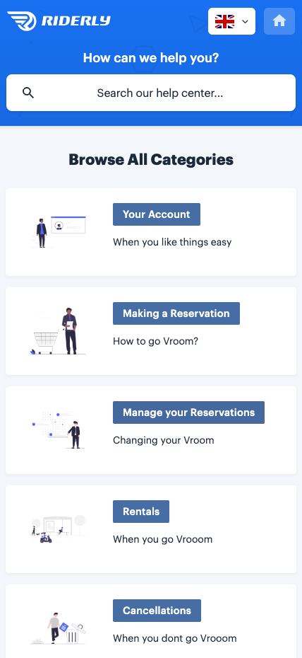 Riderly knowledge base example